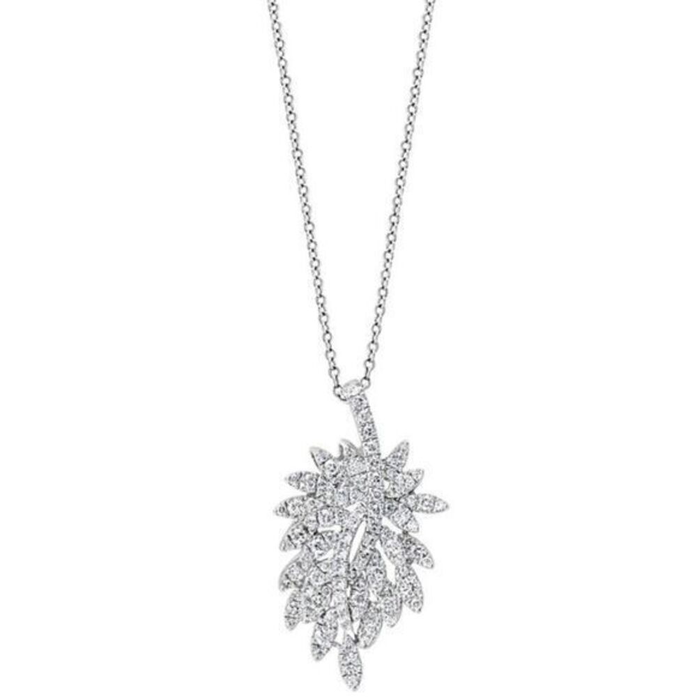 EFFY Diamond Cluster 14k White Gold 18" Pendant Necklace (7/8 ct. t.w.)